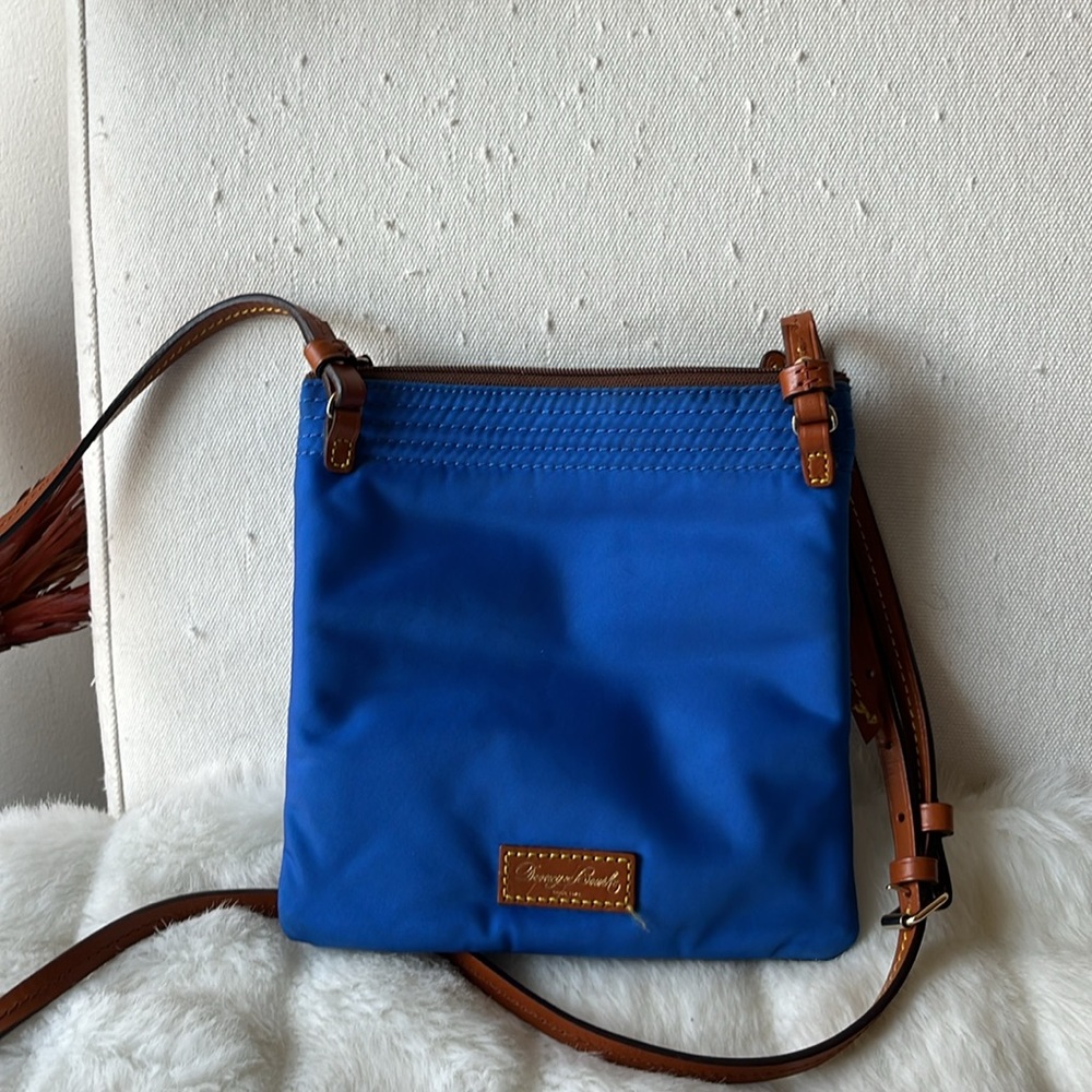 Dooney & Bourke Crossbody Royal Blue with Three Zippered Compartments - Picture 2 of 9